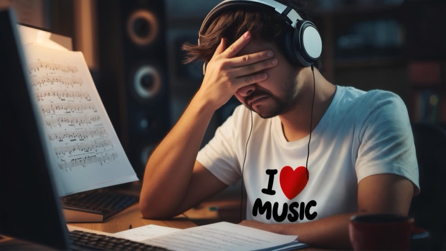 An adult who loves music, worn down by traditional lessons